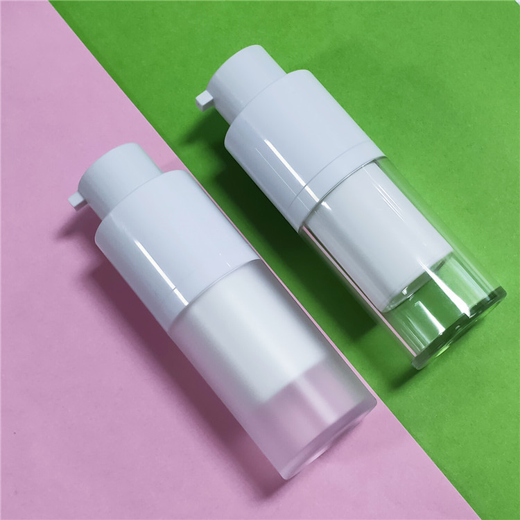 15ml 30ml 50ml Empty Luxury Rotary Acrylic Cosmetic Packaging Round Twist Up Skin Care Airless Pump Bottle