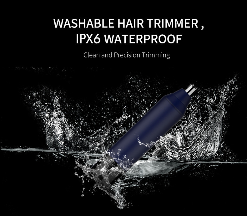Water Resistant Stainless Steel Nose and Ear Hair Trimmer