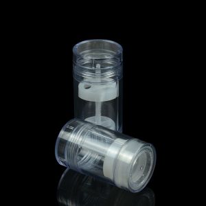 Best selling 30ml 50ml 65ml 75ml twist up clear deodorant stick container plastic AS gel deodorant stick bottle