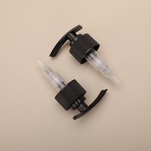 Cosmetic plastic 24-410 28-410 28mm liquid dispenser black lotion pump