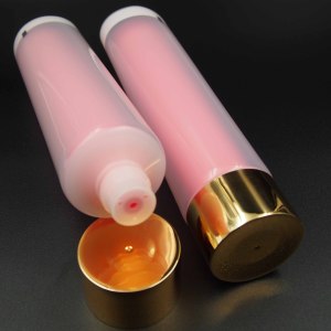 Empty squeeze tube package 100ml colorful dual chamber tube with screw cap