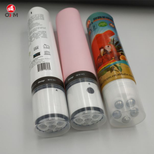 250g body SLIm plastic PE tube with vibrate ball applicator
