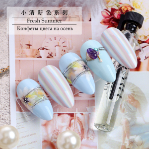 New Arrival Hot UV LED Nail Gel fresh summer series pure colors gel polish for summer