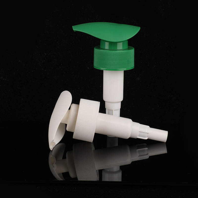 Wholesale high quality clean body liquid 28mm green bathroom lotion pump