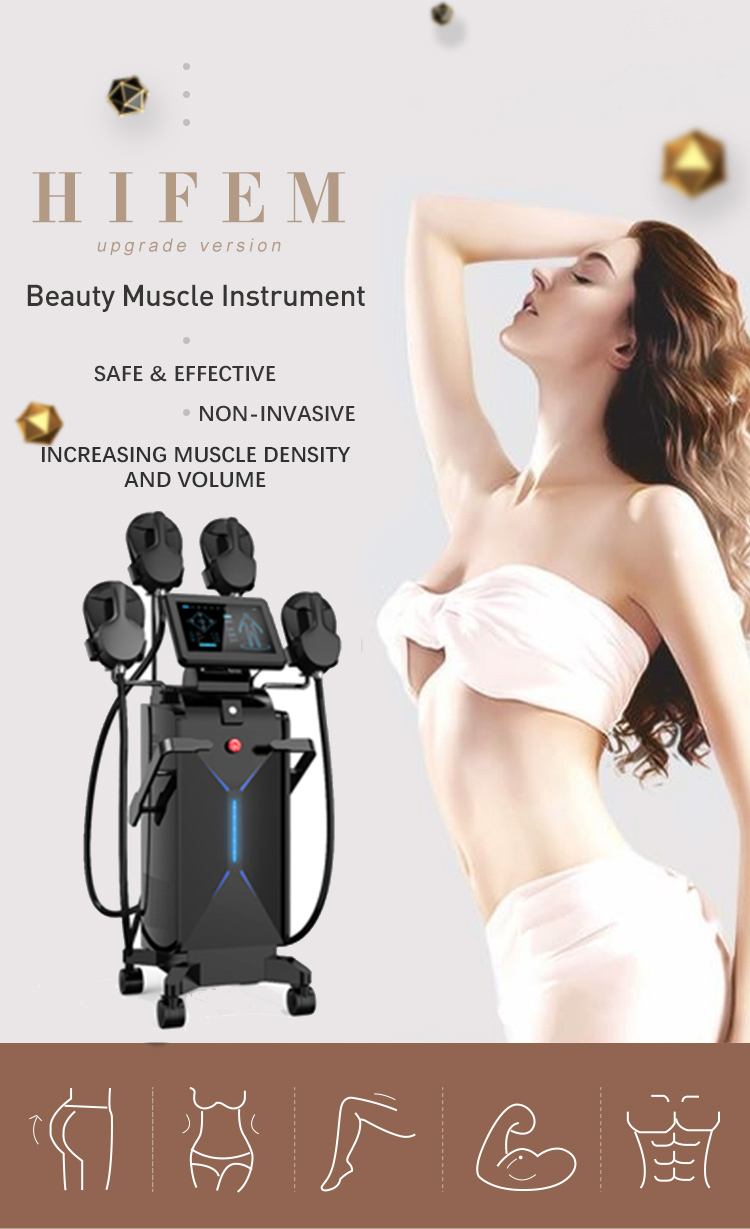 China Yiwu Fair Hot seller Emslim Painless Body Slimming Muscle Sculpt Fat Removal Body Sculpt Machine HI-EMT Weight Loss High Frequency Tesla Sculpt