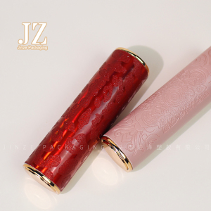Jinze semicircle pop-up lipstick tube leather sticker lipstick container