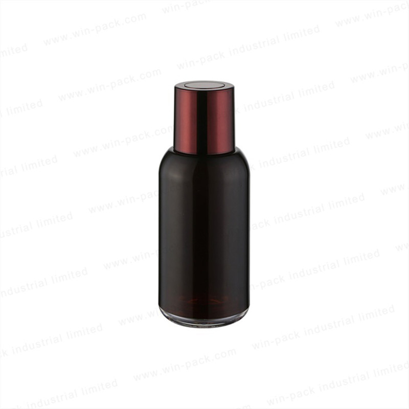 Winpack New Type Cosmetic Acrylic Serum Amber Bottle With Press Pump Dropper Cap