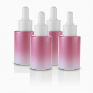 Pink Coated Eye Glass Dropper Bottle 30ml for personal care Essential Oils, Perfume,Hair Oils