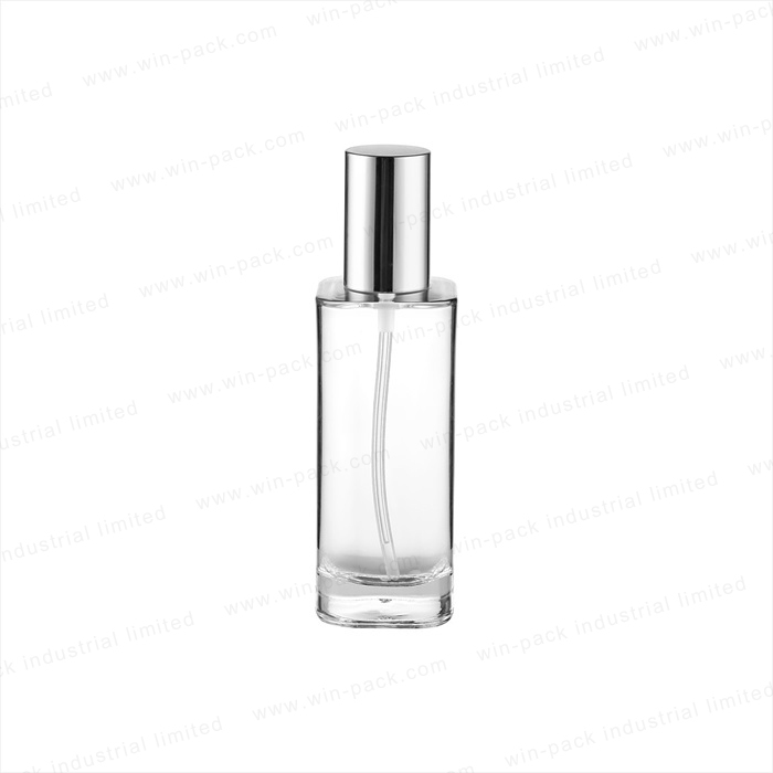 Eco-friendly frost glass body lotion bottle with pump empty cream jar containers with flip cap