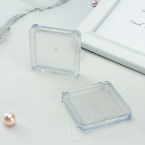 wholesales clear eyeshadow case transparent makeip compact powder container