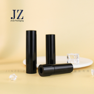 Jinze bottom filling chapstick tube round shape lip balm container 
