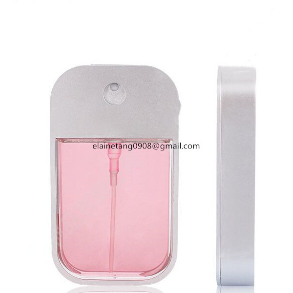 38ml  45ml plastic  refillable  square shape credit card  perfume bottle spray  