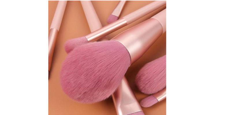 7pcs of 12pcs pink makeup brushes girls heart Makeup Eye shadow brush beauty makeup