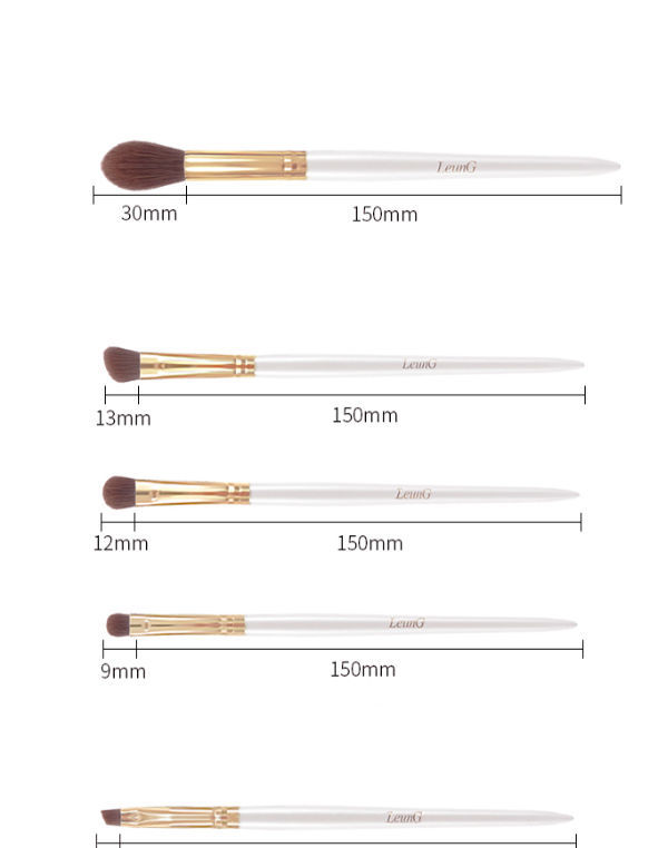 14pcs gold and white color ferrule cosmetic brush makeup brush high quality brushes facial brush