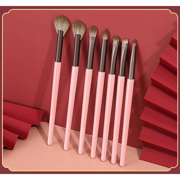 11pcs pink makeup cosmetic brush set with PU container