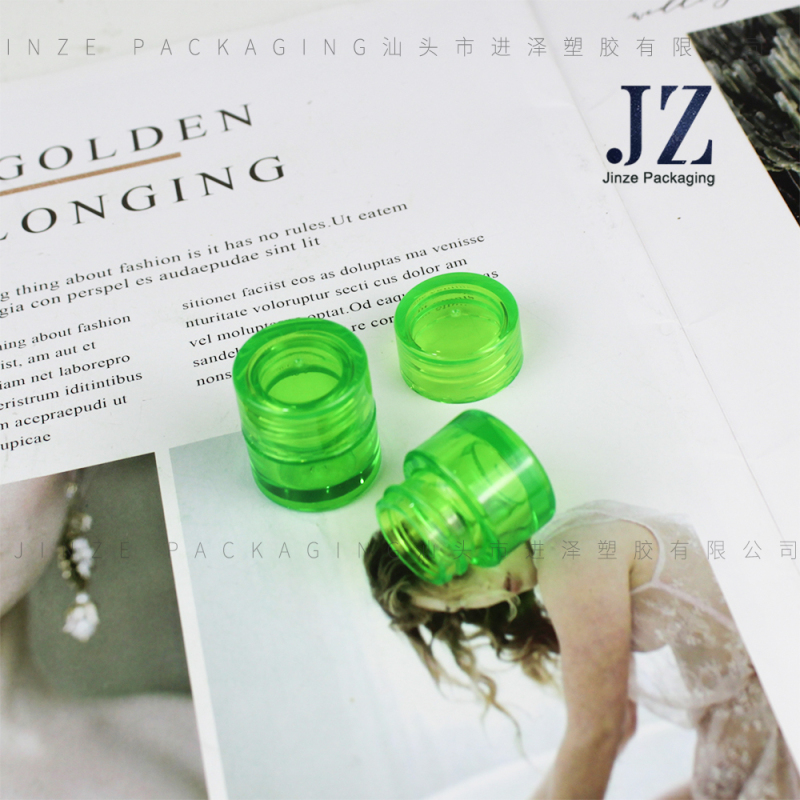 Jinze mini transparent lip balm jar round 3ml nail polish glue packaging