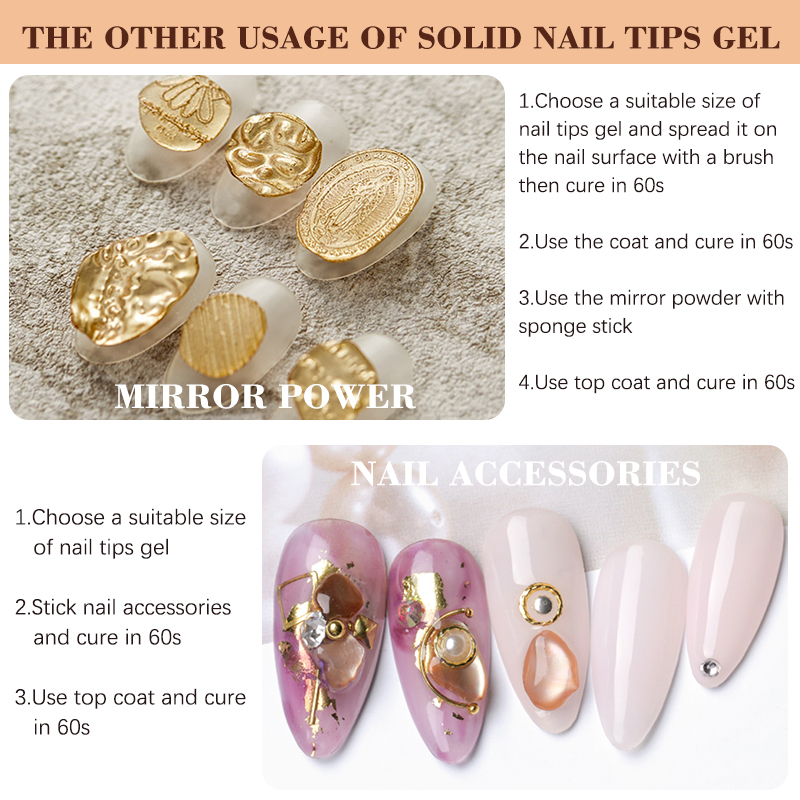 2021 new arrival hot selling 5ml 8ml 15ml solidity sticker uv gel for new nail beginner nail saloneveling Non Toxic Uv Led Clear Uv Nail Gel
