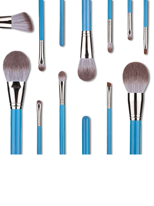 13PCS Makeup Brush Sets,Super Microfiber Bristle, High-Graded Brushed Tube, Wood Handle with Bag