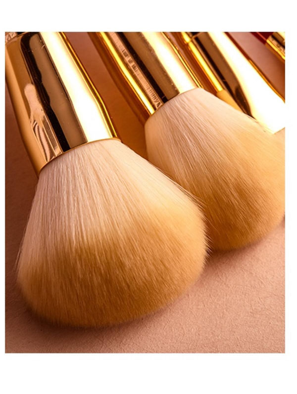 Red makeup brush set glitter containerpowder brush foundation brush eyeshadoe brush cosmetic brush s
