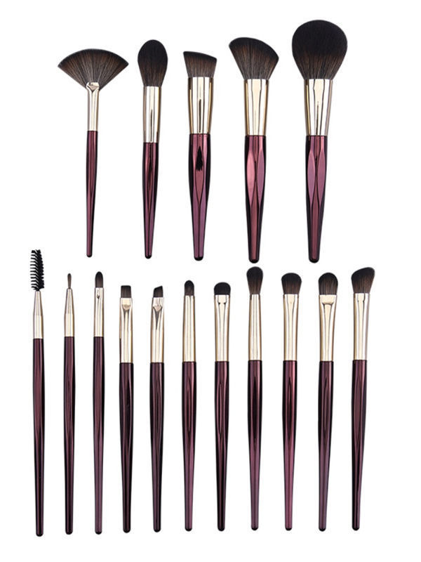 16PCS facial brush Makeup Brush Set Wood Handle cosmetic brush foundation powder brush beauty tools