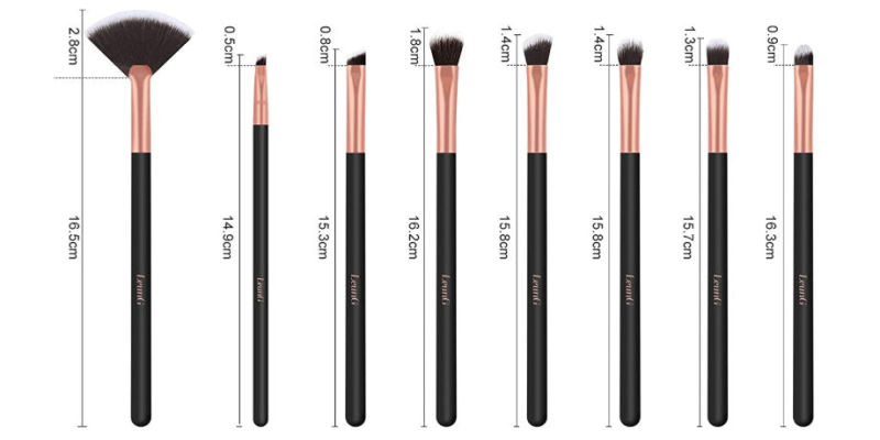 15pcs Private label eyeshadow brush Cosmetic Brush with Gift Case for eyes daily makeup