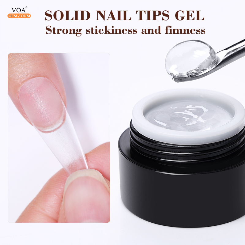2021 new arrival hot selling 5ml 8ml 15ml solidity sticker uv gel for new nail beginner nail saloneveling Non Toxic Uv Led Clear Uv Nail Gel