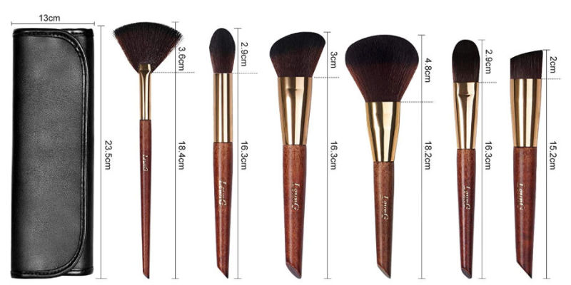 Private label makeup brush 15pcs Cosmetic Brush with Gift Case Powder brush