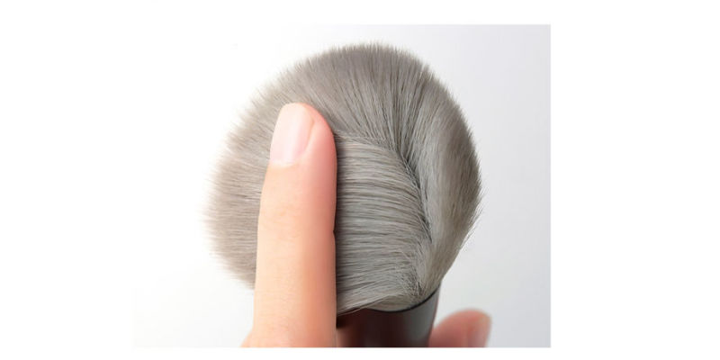 Grey color makeup brush set cosmetic brush set high quality with soft copy animal hair