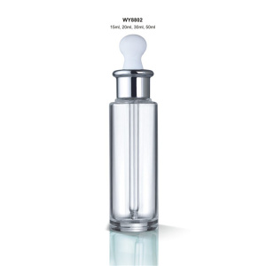 DEMEI 15ml 20ml 30ml 50ml clear cosmetic essential oil bottle glass dropper containers for skincare
