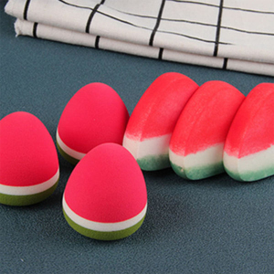 Manufacturer Super Soft watermelon Shape Powder Puff Cosmetic Make Up Blender No Latex Sponge