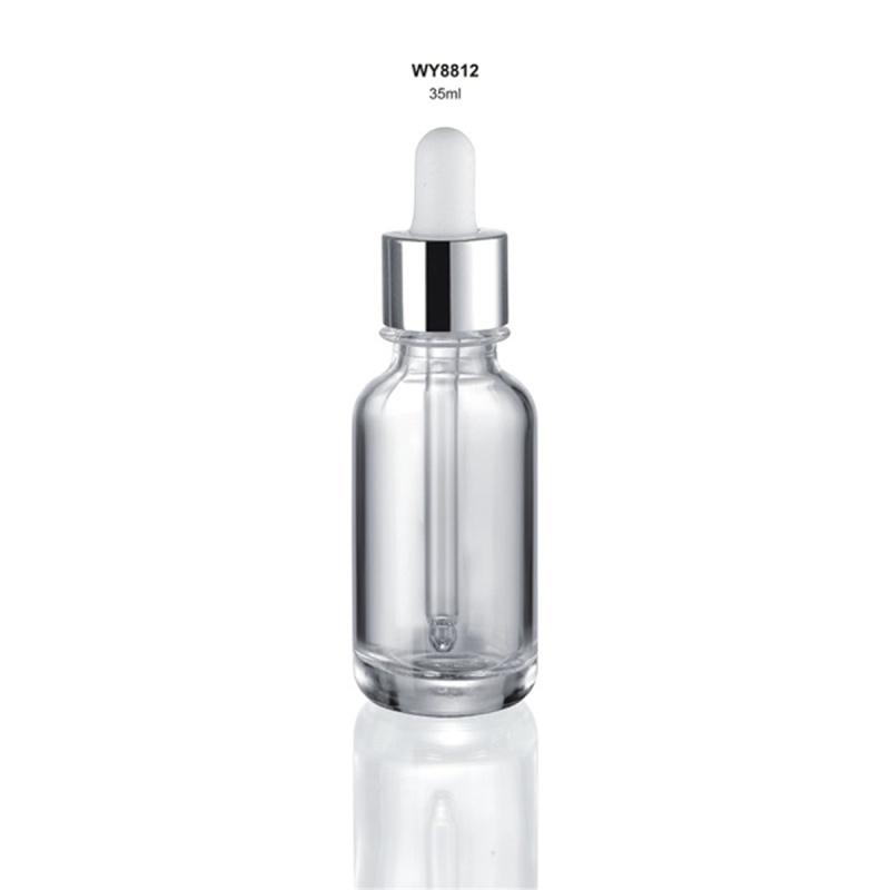 DEMEI Luxury 50mL 30ml 100ml Cosmetic Amber Glass Essential Oil dropper Bottle 