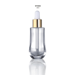 DEMEI 30ml special shape glass dropper bottle packaging box glass cosmetic dropper bottle for skincare