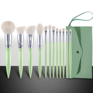 12pcs Pincel De Maquiagem Wood Buffing Professional Makeup Foundations Brush Set