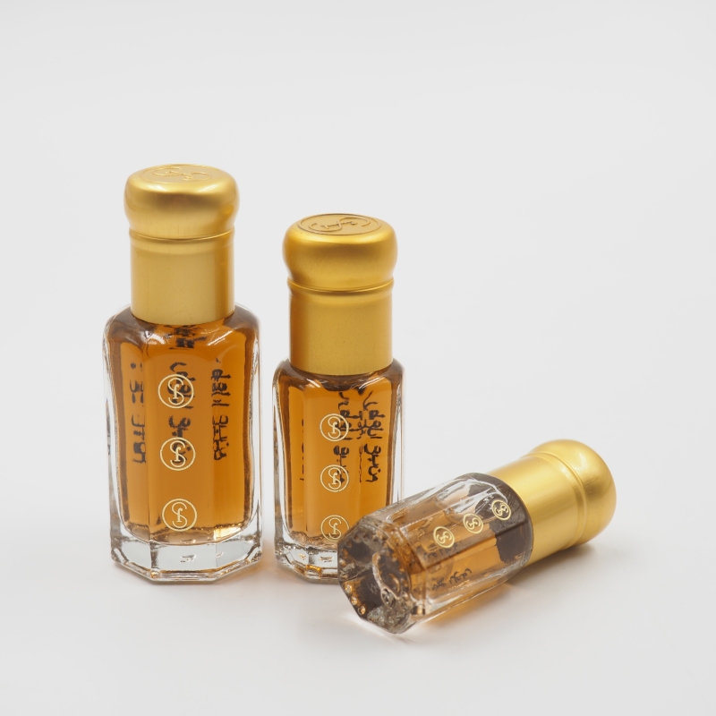New Custom Tola Attar Glass Bottle With Roll On For Perfume Oud Oil