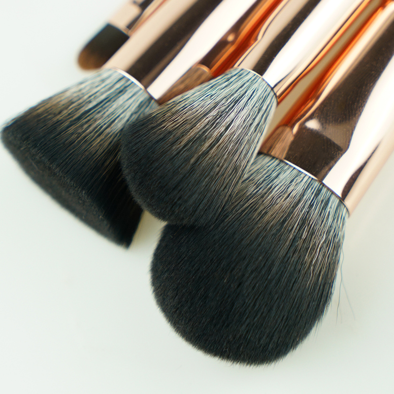 15pcs orange makeup brush set 