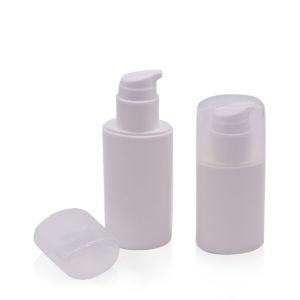 Matte Surface Oval PP PCR Material Airless Bottle