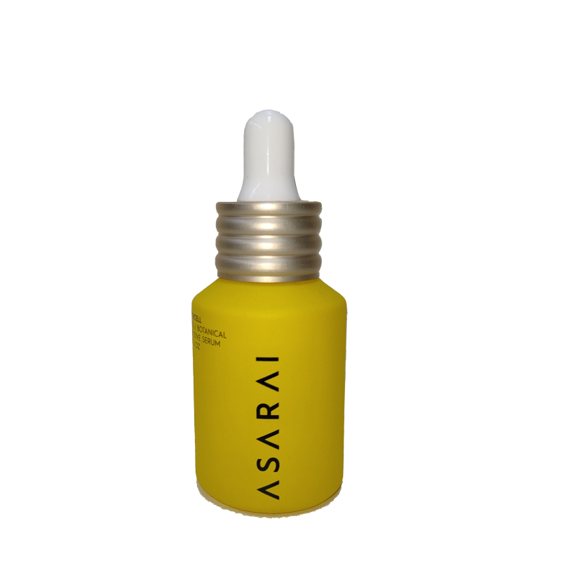 DEMEI WY8503 30ML frosted macarons yellow glass essential oil dropper bottle 