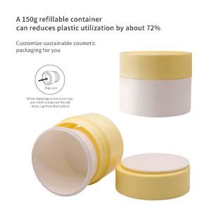 Pop-out Designed Removable Double Wall Cream Jar