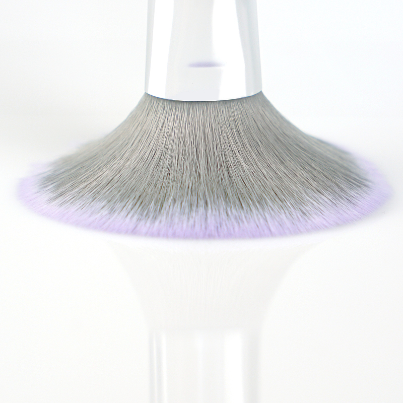 10pcs Lavender Vegan Brush Set with PU Cylinder