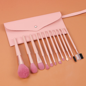 Aovea 12 piece Cosmetic pink makeup brush set