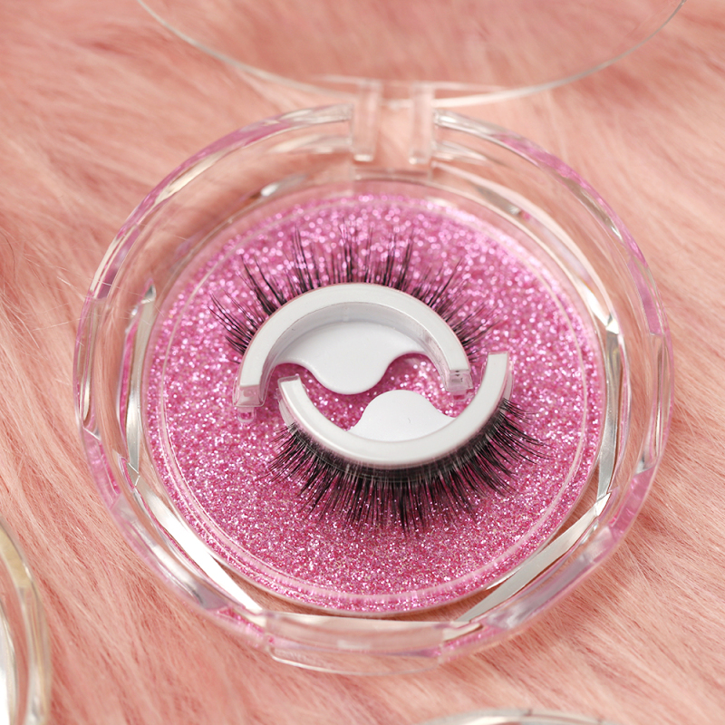 Wholesale Self Adhesive Eyelash Strip False Eyelashes Silk Lashes 3D Faux Mink Eyelashes With Customized Packaging Box