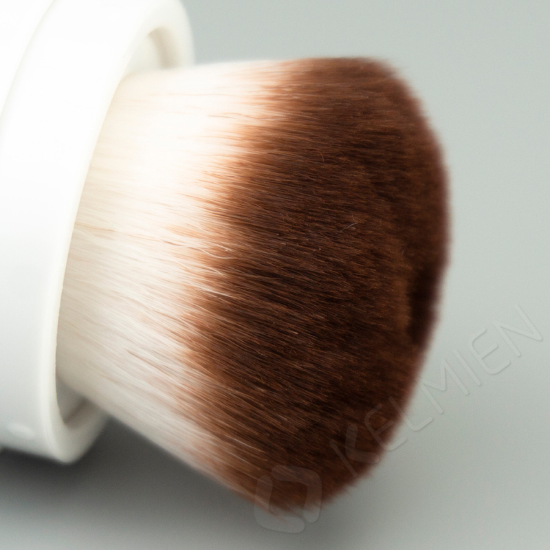 Loose powder jar with brush Integrated semi-automatic makeup brush