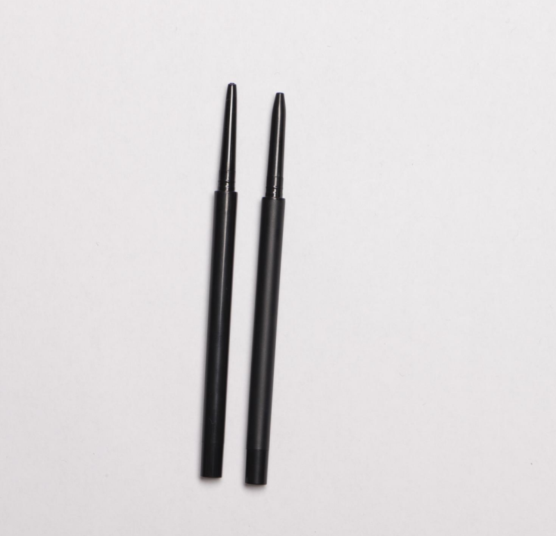 Classical Slim Tube Body Eyebrow Pencil Black Color Clear Cap