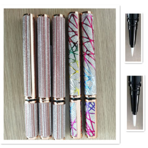 Eyeliner Cotton Core Structure Eyeliner With Bling - Bling Diamond Surface Luxury Cosmetic Pen