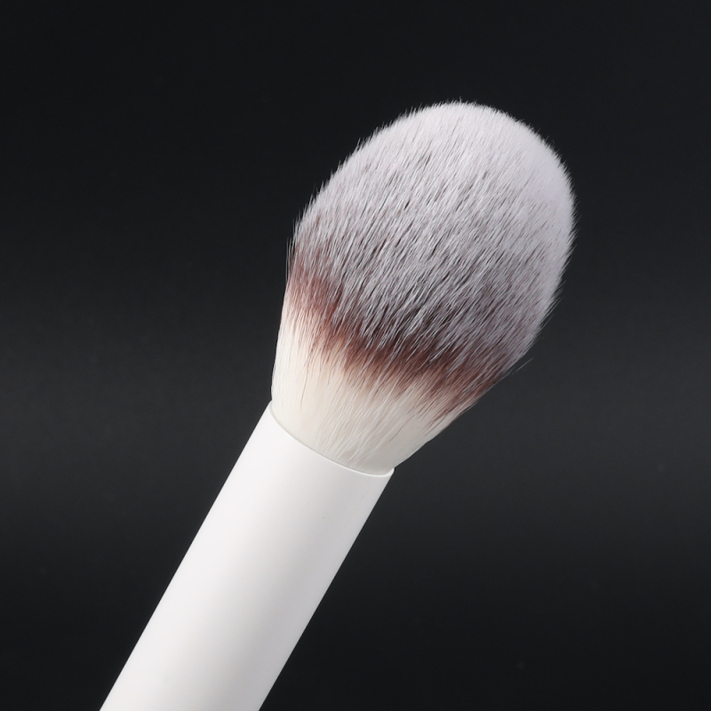 Customized White handle Makeup Cosmetic Blush Brush 