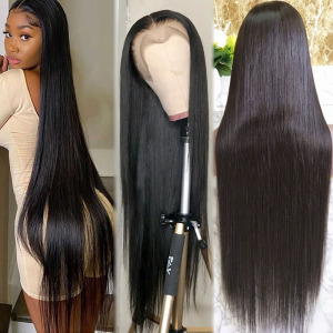 GShair Long transparent HD full lace wigs,13x6 13x4 360 human hair Lace Frontal Wig,HD Lace Front Wigs With Baby Hair For Black women