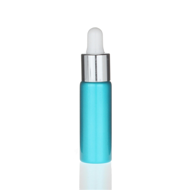 DEMEI Small perfume frosted Custom blue Glass Dropper Essential Oil Bottle