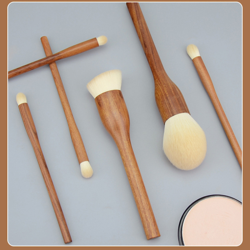 ST7235 Vintage sandalwood makeup brush Set