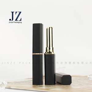 JZ lipstick tube unique design thin and long elegant 7.1mm lipstick packaging