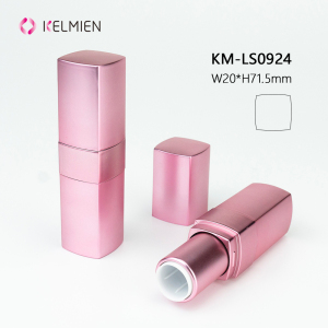 Wholesale Creative Custom  Lipstick Tube Matte rose gold rectangular Cosmetic plastic shell packaging material
